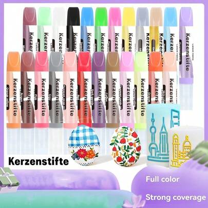 20 Colors Fabric Paint Pens Set 10ml Each, Multi-Surface DIY Painting Markers For Halloween Christmas Decor, Glass Candle Textile Wood Crafts, Quick-Dry Art Supplies Gift