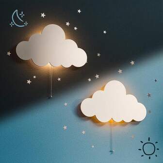 Tinabless Cloud Light - Floating Cloud Wall Lamp For Nursery | Cute Floating Cloud Lamp For Kids Bedroom | Hanging Cloud Night Lights For Bedroom | Cloud Lamp For Baby Nursery
