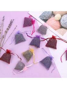 6 Stücke/10 Stücke/3 Stücke Lavendel Duftsäckchen, langanhaltender eleganter französischer Blumenduft Säckchen, geeignet für Schubladen und Schränke, perfektes Brautduschgeschenk, Feiertags-Heimdekoration (Halloween, Weihnachten, Erntedankfest) mit lila künstlichen Blumen - frischer Duft, geeignet für Zuhause, Büro und Studentenwohnheim | Ideal für Schubladen, Schränke, Wohnzimmer, Schlafzimmer | Keine Batterie erforderlich, künstliche Lavendelblumen