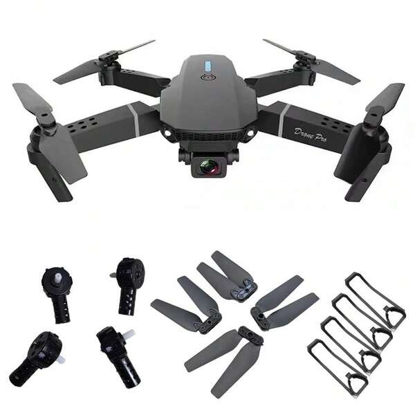 4 قطع من أغطية الحماية البلاستيكية العالمية الجديدة لشفرات المروحة لطائرة الدرون RC، سهلة التركيب، قطع غيار لطائرة الكوادروكوبتر RC للموديلات E88 و E88Pro