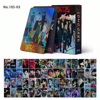 60 piezas Juego de tarjetas fotográficas láser de K-Pop StrayKids, tarjetas de felicitación LOMO completas y película coleccionable brillante, colección de álbumes "5 estrellas" y "Karma", accesorios de fans de Bang Chan, Know, Changbin, Fe Lix, Seung Min, I.N, regalos creativos de cumpleaños y festividades para fans