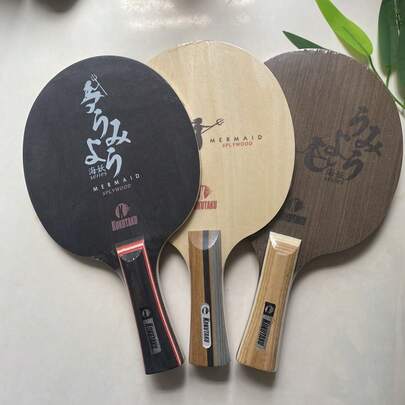 مضرب تنس طاولة احترافي للكبار، بهيكل خشبي متعدد الطبقات، خفيف الوزن لكنه قوي، مناسب للمباريات والتدريب والتعليم والأنشطة الترفيهية