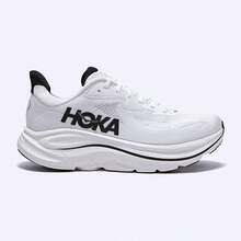 Hoka Clifton 10 White Running Shoes – Lightweight Cushioned Sneakers For Road Running, Everyday Training, Long Distance Comfort (1162030-WBLC) - Đen và trắng - Xem 3