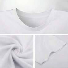 Camiseta de moda con estampado de Feliz Navidad, camiseta gráfica de manga corta casual, camiseta unisex suelta Harajuku (camiseta premium). - Blanco 1 - Ver 3