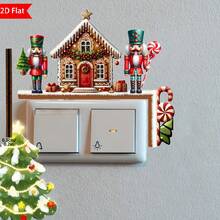 1pc Christmas Door Frame Decoration - Christmas Nutcracker Ornaments Wooden Ornament,Door Corner Decoration,Festive Wall Accents For Indoor, Living Room, Bedroom, Office - No Electricity Needed, Ideal For Holiday Gifts And Seasonal Wall Decor