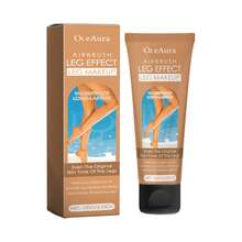 OceAura 3pcs Leg Makeup Cream With Airbrush Effect - Waterproof & Long-Lasting Leg Foundation In 3 Shades (Natural Glow, Wheat Glow, Bronze Glow), Smooths Imperfections, Evens Skin Tone, Lightweight & Moisturizing Formula, For Flawless Legs And BodyHighlight - Black - View 12