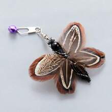 Interactive Cat Toy, Realistic Butterfly Cat Toys With A Long Rope, Cat Wand Replacements, Interactive Cat Wand Toys, Cat Teaser Attachments- Perfect Holiday & Birthday Gift For Cats