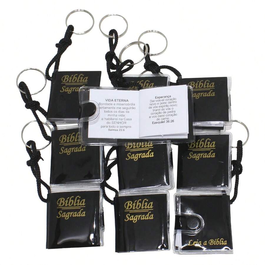 Holy Bible Keychain Souvenir 10 Pieces - Modelo 4 - 查看 1