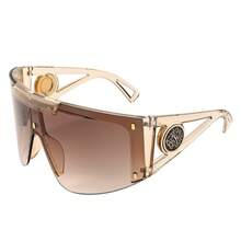 One Piece Oversized Fashion Glasses For Men Women, Summer Beach Glasses,Big Shades Wrap Shield Glasses For Driving Traveling Photography Beach Parties Daily Life Decoration Work CK4027 - 004 - View 8