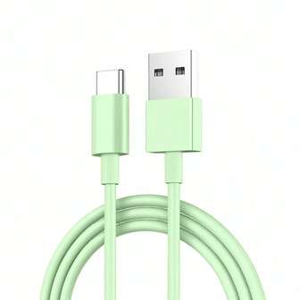 1PC USB C Fast Charger Cable,USB A To Type C Fast Charging Cable,480Mbps High-Speed Data Transmission Cable,Compatible With IPhone 17/16/15/Plus/Pro/Pro Max,Compatible With Samsung Galaxy S25 S24 S23 S22 S21 Note 20 Ultra,Pad Pro 12.9 Air Mini