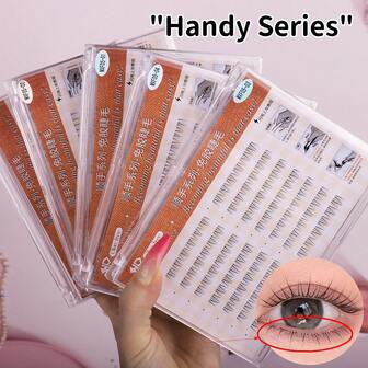 84 件/36 件/24 件下睫毛延长片，方便易用，无需胶水即可自然卷翘，簇状睫毛可延长长度，适合日常佩戴、约会、角色扮演，睫毛延长工具，深受女性喜爱的热门产品，彩妆产品，适合初学者