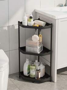 Multifunctional Bathroom & Kitchen Storage Rack, Tabletop Corner Shelf, Towel Hanger, Wall-Mounted Corner Organizer, A Helpful Storage Assistant