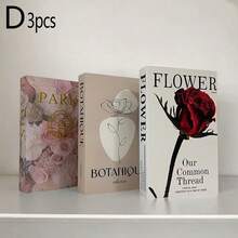 2 peças/3 peças Livros Decorativos Falsos Dobráveis, Ornamentos de Livros Decorativos Minimalistas para Casa, Showroom