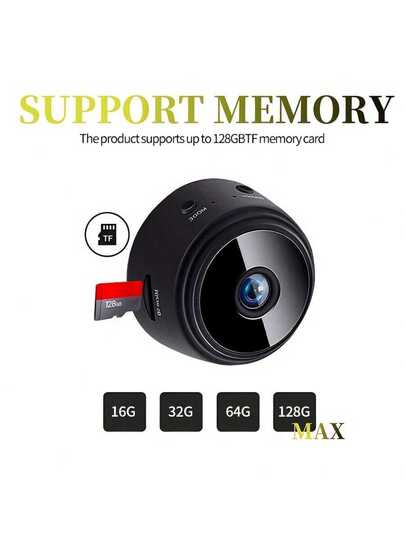 1pc Mini Wireless Slimme Camera Wi Fi, Rechargeable Lithium Polymer Battery, Motion Detection, Non Waterproof, Live View Anytime, Anywhere Via Remote App Control Ideal Home Surveillance, view 6