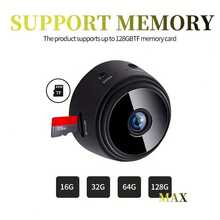 1pc Mini Wireless Smart Camera With Wi-Fi, Rechargeable Lithium Polymer Battery, Motion Detection, Non-Waterproof, Live View Anytime, Anywhere Via Remote App Control - Ideal For Home Surveillance, Mini Camera Wireless