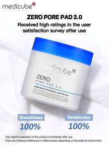 Medicube K-Beauty 70片/盒 Zero Pore Pads 2.0，双质地洁面棉片，蕴含4.5% AHA乳酸和0.45% BHA水杨酸，有效去除角质并缩小毛孔，适合所有肤质，韩国护肤品 - 70 Pcs/Box - 查看 6
