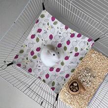 Small Animal Hideaway& Hammock, Cozy House With Roof For Small Pets To Sleep And Hide - Washable Pet Cave& Hideout Corner, Hanging Hammock Hideout Bed, Cage Accessories For Guinea, Hamster, Rat, Glider, Squirrel, Ferret, Kitten, Squirrel, Chinchilla