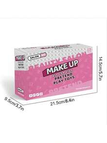 女孩美容美发沙龙套装，17 件装过家家美容沙龙玩具，配有逼真的配件，适合小女孩的过家家发型设计玩具套装 - 彩色 - 查看 8