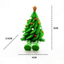 1pc 3D Printed Cute Movable Jointed Colorful Christmas Tree Desktop Decor