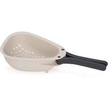 Joseph Droplet Colander With Folding Handles, Kitchen Strainer Small Vegetable, Fruits & Berries, Space-Saving - 白色 - 查看 1