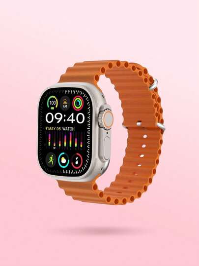 Microwear 男女智能手表，心率/血氧/睡眠监测器，计步器，卡路里活动追踪器 100 种运动模式，2.01 英寸高清触摸屏健身手表，适用于 Android IOS，超长电池寿命