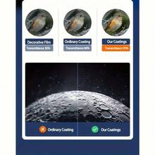 TAIMASI 150X High Light Monocular Astronomy Telescope, 70mm Aperture 300mm Refractor Telescope Portable, 3 Eyepiece & 3X Barlow Lens, For Star Nebular Viewing, Camping Nature Viewing, Education & Exploration | Multi-Coating, Wireless Remote, AZ Mount, Phone Adapter | Ideal Gift For Family, Friends, Adults, Astronomy Beginners, Christmas, Birthday Party - 白色 - 查看 4