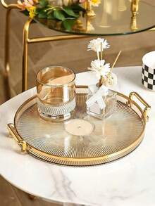 1 pieza Bandeja de joyería, bandeja multifuncional para exhibir caramelos/frutas, regalo de vuelta a la escuela - Multicolor - Ver 8