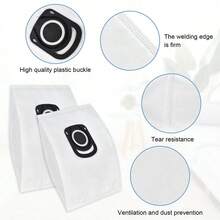 Paquete de 10 bolsas para aspiradora Rowenta Hygiene + ZR200520 ZR200720 Bolsas de polvo para Rowenta Compact Power, X-Trem Power y Silence Force (RO64xx RO63xx RO68xx RO39xx)