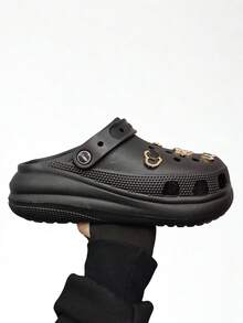 Chinelo Estilo Babuche Plataforma Alta Pingentes Leve 100% EVA Solado Antiderrapante Feminino