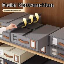 Ordnungsboxen, faltbarer Schrank-Organizer, 4-teiliges Set, Bettlaken-Organizer, Bettlaken-Aufbewahrungsbox, Aufbewahrungstaschen, 38 x 32 x 11,5 cm