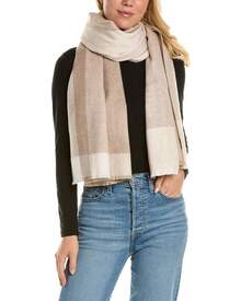 Bruno Magli Colorblocked Cashmere Wrap - màu nâu - Xem 3