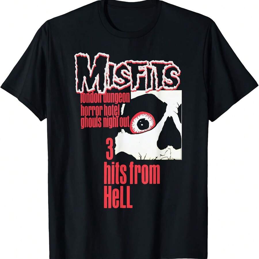 Misfits – 3 Hits From H-Ell T-Shirt - 黑色08 - 查看 1