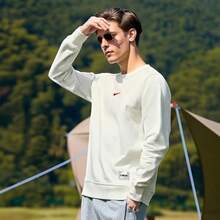 Nike 男士户外运动休闲舒适圆领套头长袖保暖卫衣，带刺绣logo，建议选大一码