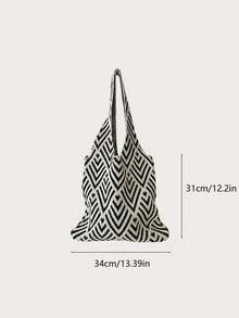 Yogodlns Bolso de compras tejido de gran capacidad, estilo minimalista y casual para mujeres. Regalo del Día de la Madre para mamá. Bolso de mano grande, ligero y portátil, ideal para la escuela, viajes, vacaciones, playa y talla grande. Adecuado para adolescentes, mujeres, estudiantes universitarias.