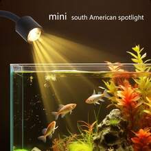 USB Aquarium Light With Timer, Adjustable Focus Spotlight, Compact Clip-On Full Spectrum Fish Tank Light, 3 Lighting Colors, Button Control And Timer (3/9/12 Hours), Aquarium LED Landscape Light, High Brightness, Transparent, 360° Rotatable, Suitable For Fish Tank - Multicolor - View 15