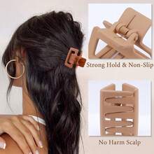 MCSWSEE Juego de 8 Pinzas para Cabello de Mujer, Accesorios para el Cabello Elegante de 4.3 Pulgadas, Antideslizantes Clip para Cabello de Mujer para Cabello y Rizado (Multicolor)