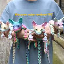 Mystic Meow - 3D Kot Strażnik, Olbrzymia Figurka Kota, Kryształowy Model Bezwłosego Kota, Druk 3D Bezwłosego Kota, Realistyczny, Elastyczny, Stawowy Model Zwierzątka w Skali 1:1, Nadaje Się Do Ogrodu I Sypialni, Idealny Prezent Urodzinowy, Kolorowa Kolekcja, Upominek na Przyjęcie Świąteczne, Prezent Urodzinowy, Prezent Świąteczny, Idealny Prezent, Idealny Prezent dla Miłośników Olbrzymich Kotów. Dekoracja Imprezowa