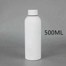 1 Stück doppelwandige Edelstahl Vakuumisolierte Flasche in einfarbig kreativem Design mit kleiner Öffnung, Yoga Flasche, Sommer Sport Wasserflasche, verschiedene Farben, geeignet als Geschenk zur Einschulung, zu Feiertagen und Geburtstagen für Jungen und Mädchen, für Büro, Zuhause und als isolierte Reiseflasche, mit glatter Gummi-Oberfläche