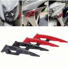 Một cặp phụ kiện xe máy cánh gió bên, trang trí thân xe cánh gió khí động học, trang trí mũ bảo hiểm xe máy, bộ phận cản gió thân xe, phụ kiện bên ngoài, chất liệu ABS, phù hợp với nhiều mẫu xe máy khác nhau - A - Xem 6