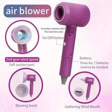 Kids Pretend Play Hairstyling Toy Set - Blow Dryer & Straightener, Girls Beauty Salon Makeup Dress Up Princess Accessories Gift Toys