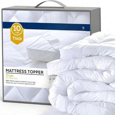 Trending Now | Premium 110cm Thick Premium Mattress Topper - Fits Single/Double/King/Queen Beds, Like UK Bestselling Bed Toppers