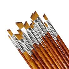 12支装油画水彩画笔套装，专业艺术家绘画画笔套装，适用于油画、丙烯、画布、水粉颜料。
