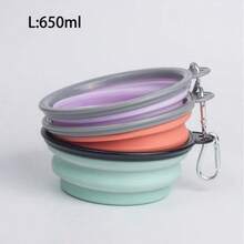 1pc Random Color Foldable Pet Travel Bowl For Pets Going Out Dog Outing Dog Stuff - Multicolor - View 11