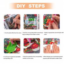 مجموعة رسم الألماس بالكامل 5D للبالغين، قلعة مع شلال والقمر، فن فسيفساء الألماس، مناسب للمبتدئين DIY، لوحات نقاط الألماس مع الحرف اليدوية لديكور المنزل