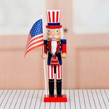 Extra Large Christmas Nutcracker Ornament - Traditional Wooden Nutcracker, Holiday Christmas Decoration - Framed King, Commemorative - Colorful Puppet - Christmas Gift - Suitable For Christmas Decoration, Bedroom, Living Room, Closet, Office, Dorm Room. Home Decoration, Christmas Party Decoration Supplies - Merry Christmas - Multicolor - View 11