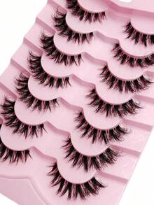 5 Cặp/Gói Lông Mi Giả Dày Tự Nhiên, Lông Mi Chồn Lộn Ấn Tượng, Miếng Dán Mi Giả Dài Dày 8D Lâu Trôi, Hiệu Ứng Nâng Lông Cáo, Miếng Dán Nối Mi, Làm Dài Và Làm Dày Đuôi Mắt Miếng Dán Mi, Lông Mi, Lông Mi, Lông Mi Giả - màu đen - Xem 10