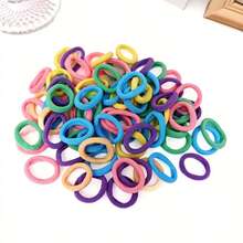 200 Elastic Solid Color Hair Ties, Best Gift For Matching Fashion Headbands, Quick And Convenient, Bright Colors, Easy To Carry, Holiday Gift For Kids