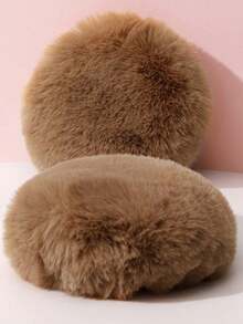 2pcs Winter Plush Warm Earmuffs Cute Foldable Windproof Earmuffs Cold-Proof Plush Earmuffs Anti-Freeze Earmuffs