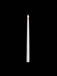 6pcs Flameless LED Candles, Cone Candle Lights, 3D Wick Flickering Effect, Realistic Flame Candle Holders, Battery Powered, Pointed Taper Candles, Suitable For Birthday, Wedding, Halloween Party, Christmas, Tabletop, Windowsill Home Decor, Thanksgiving Fireplace Decor, Party And DIY, Flameless Windowsill Candles, Classic Tall Cone Candles, For Home Party, Wedding Decor, White - trắng - Xem 12