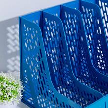 Organizador de Arquivo de Escritório Dobrável com 4 Compartimentos, Estante de Armazenamento de Documentos